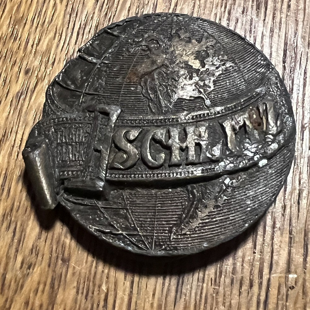 Vintage Schlitz Brewing Co Belt Buckle Globe Breweriana Brass 1970s B29